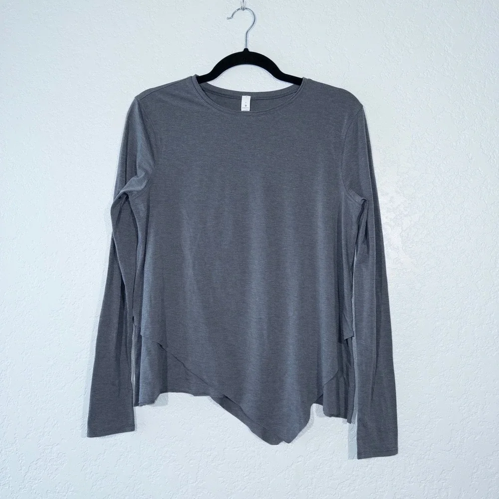 Lululemon‎ Heathered Titanium Gray Sweetest Day Tencel Long Sleeve Size 4